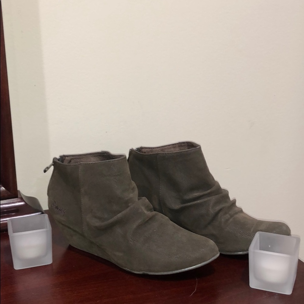 Brown ankle booties
